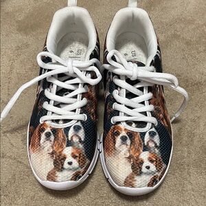 Women's Dog Print Sneakers